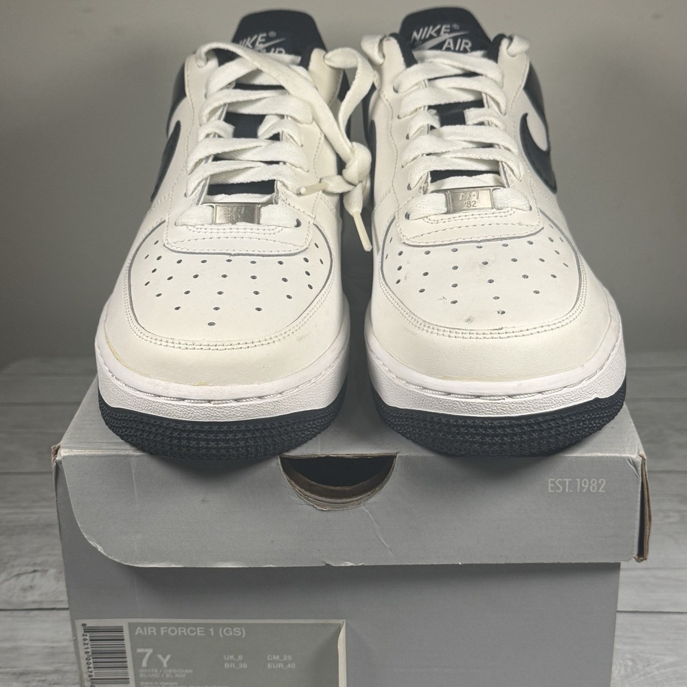 Nike Air Force 1 Low 'Obsidian' (GS) Sz 7Y / Women's 8.5(314192-142) Used OG Box - Picture 4 of 14